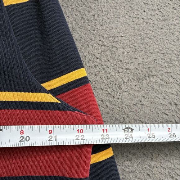 Vintage Y2K Abercrombie & Fitch Rugby Shirt Mens XL Long Sleeve Striped Polo - Picture 8 of 9